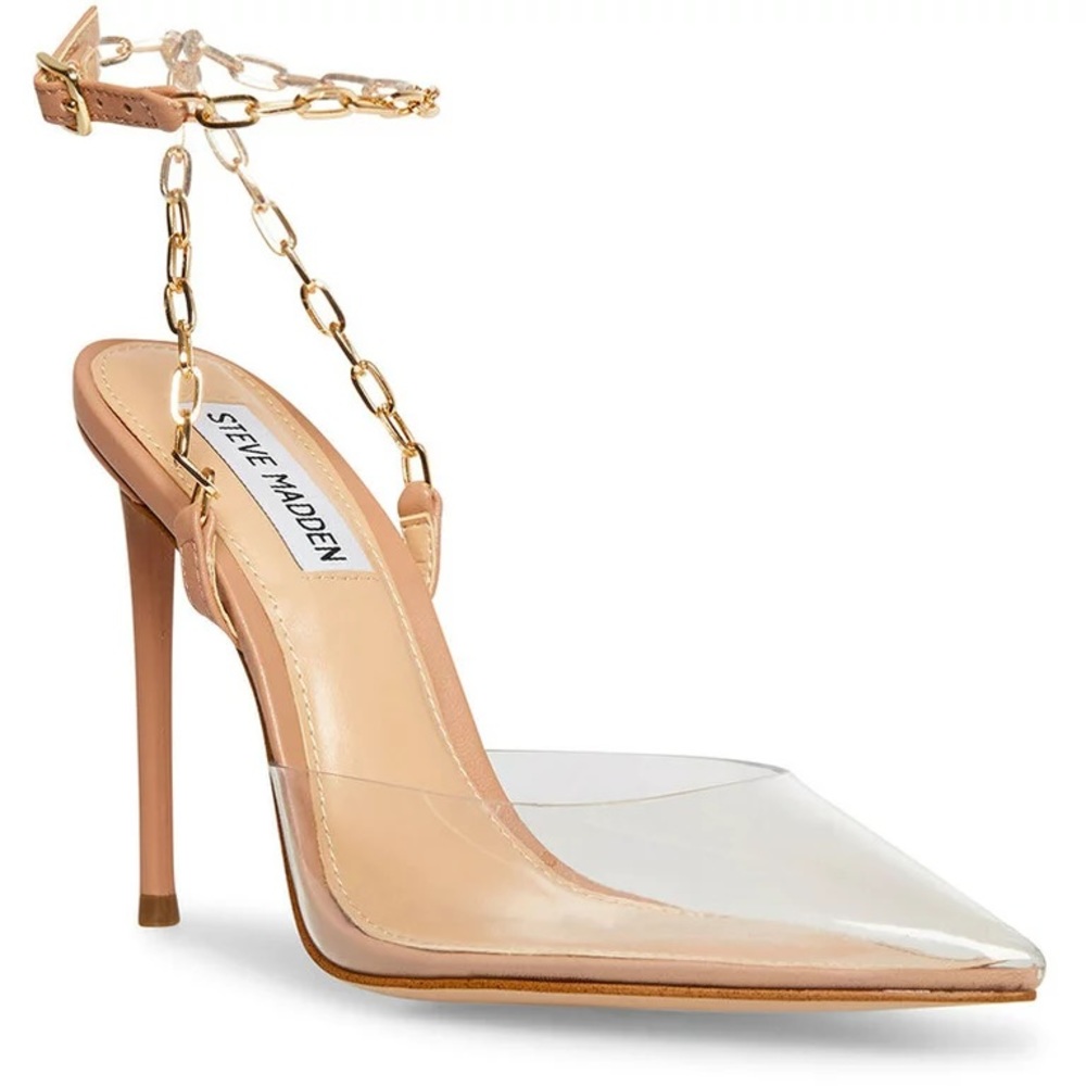 Steve Madden Victoriana Clear Heels